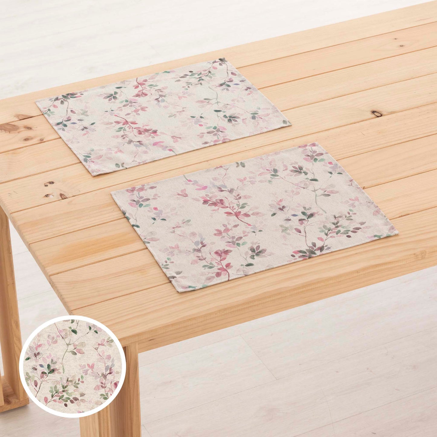 Pack 2 unidades mantel individual resinado Lino 0120-278 - 45x35 cm 1