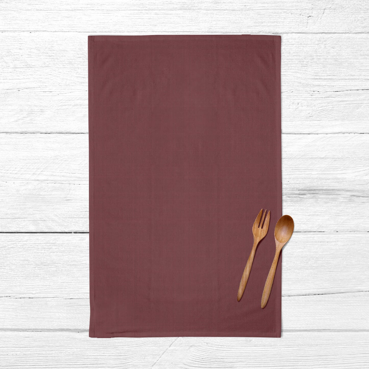 Pack 2 unidades paño de cocina lino 100% algodón Burdeos 45x70 cm 4