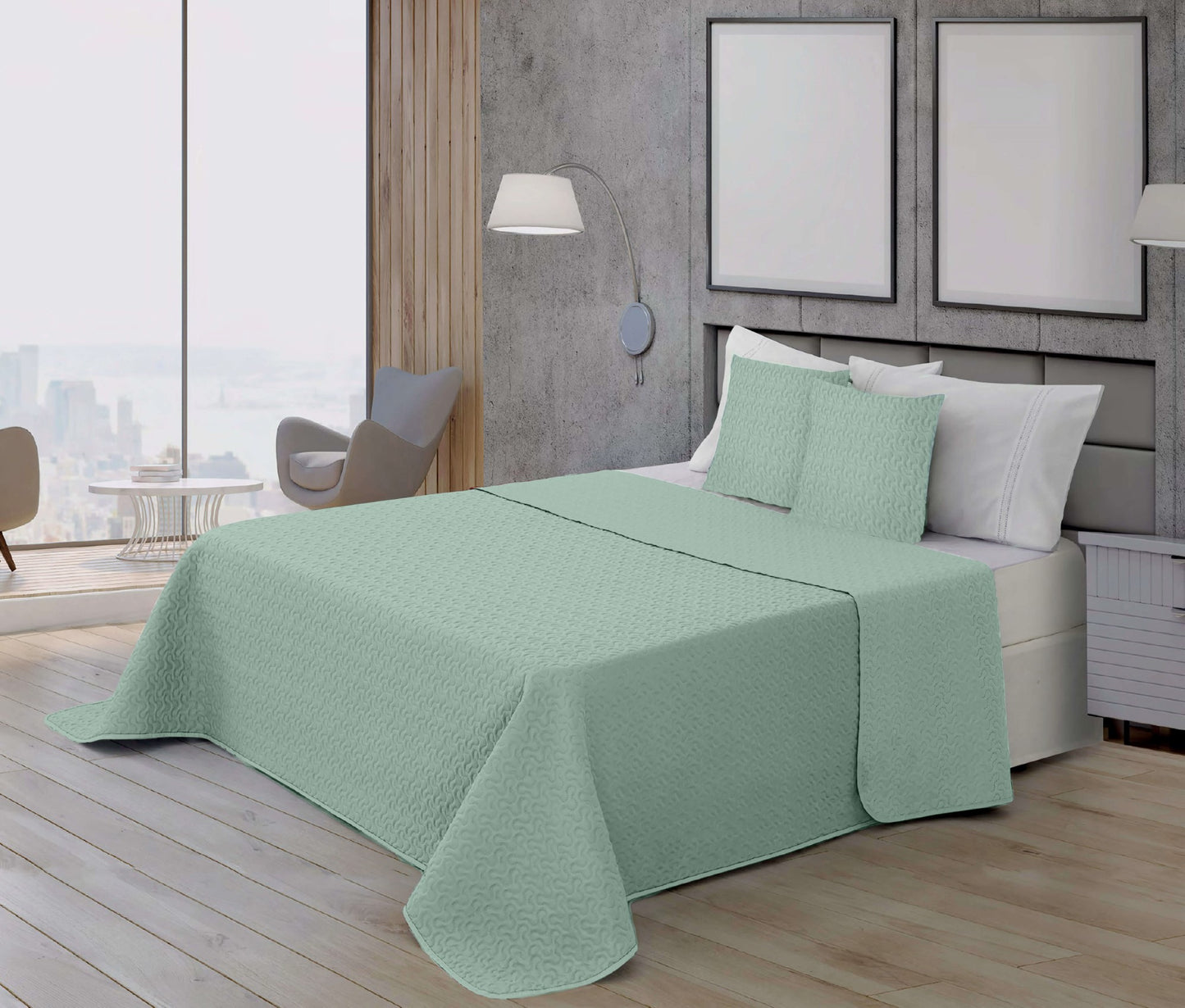 Bouti microsatén 100 gr modelo Aqua para cama de 135 (235x270cm.) 0