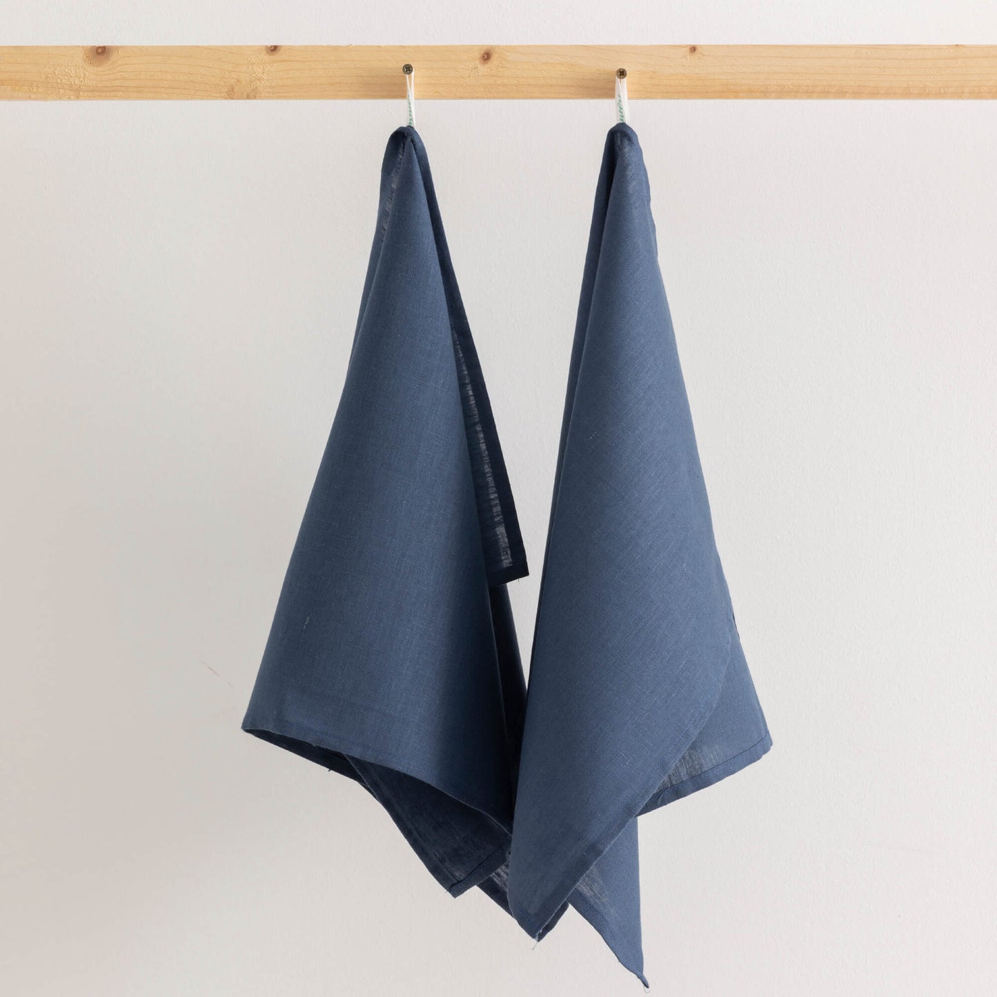 Pack 2 unidades paño de cocina lino 100% algodón Night Blue 45x70 cm 0