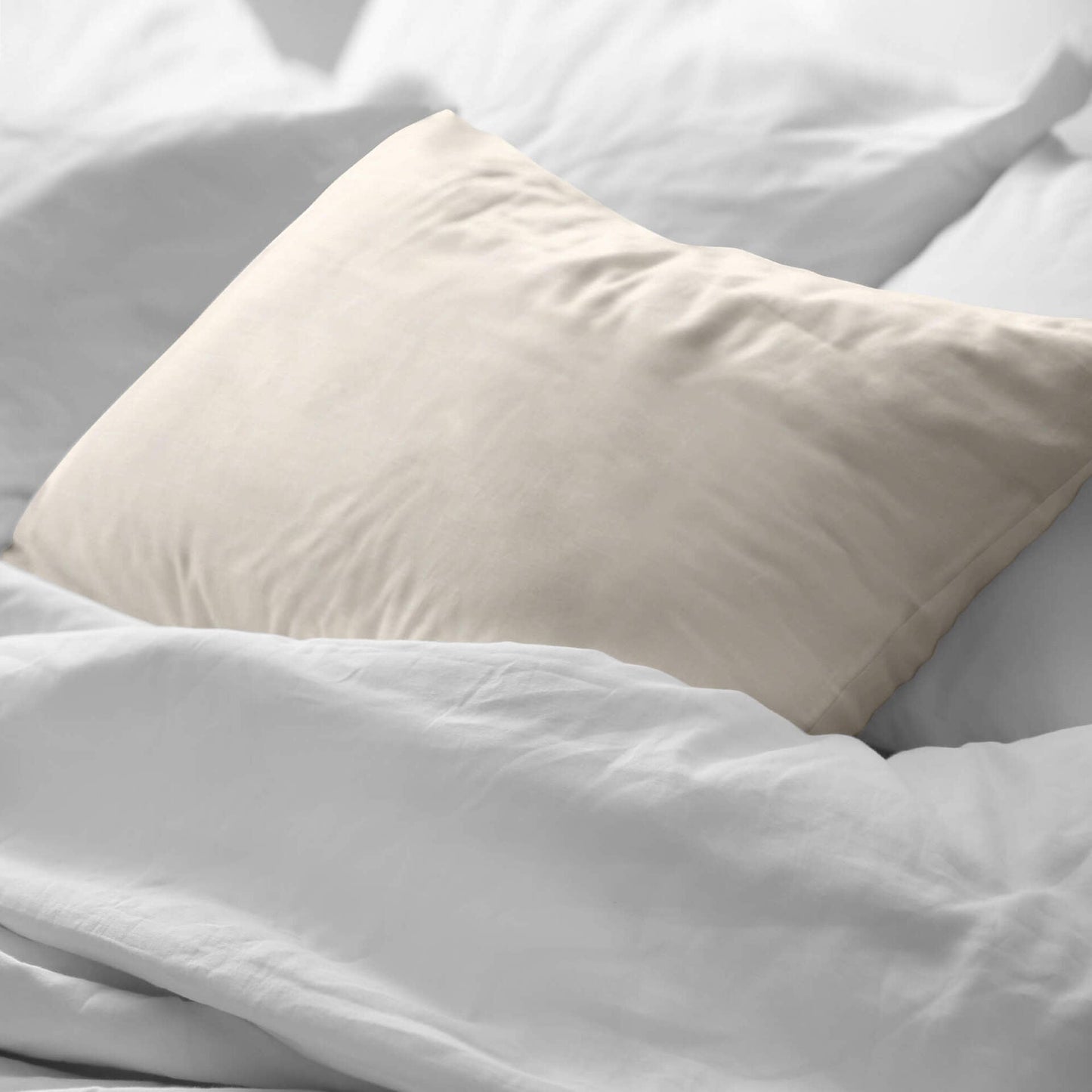 Funda de almohada 100% lino Natural 0