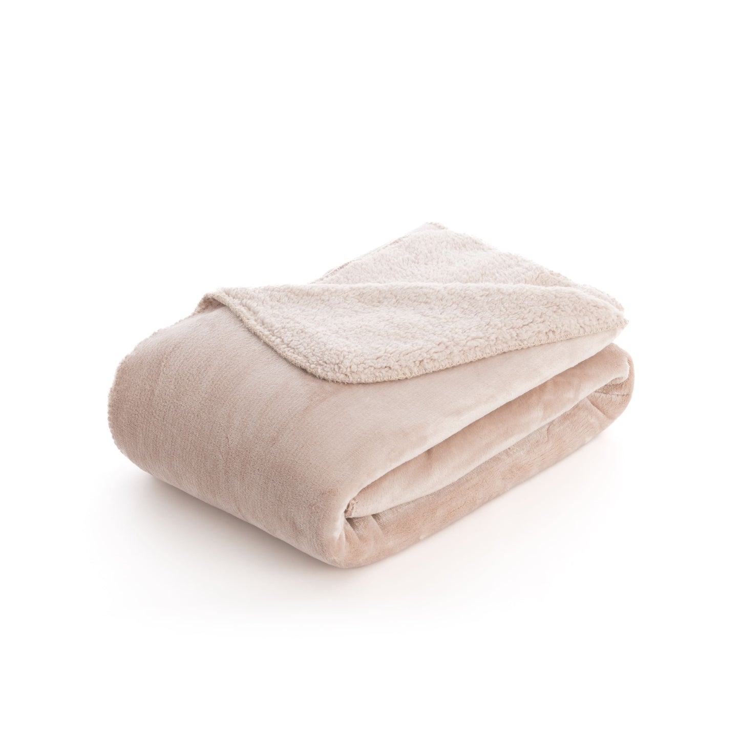 Manta extrasuave reversible Sedalina - Sherpa Light Pink - 150X200 cm 0