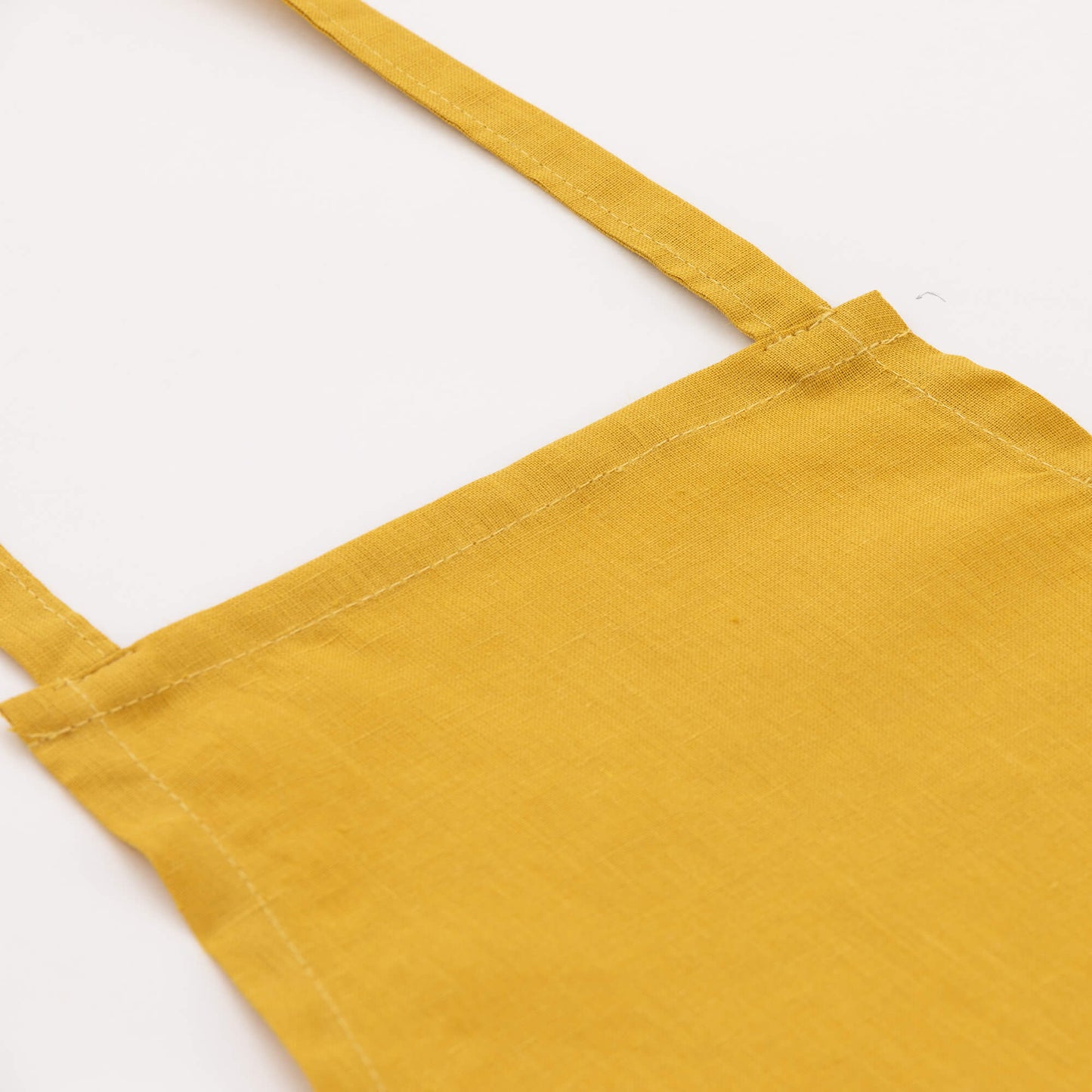 Delantal sin bolsillo 100% Lino Mustard - 110x69 cm 3