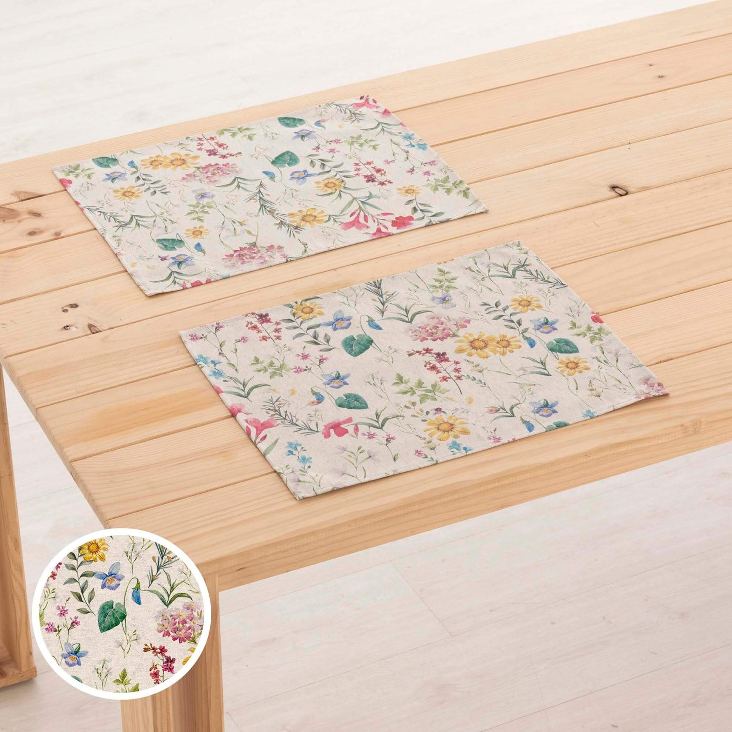 Pack 2 unidades mantel individual resinado Lino 0120-279 - 45x35 cm 0