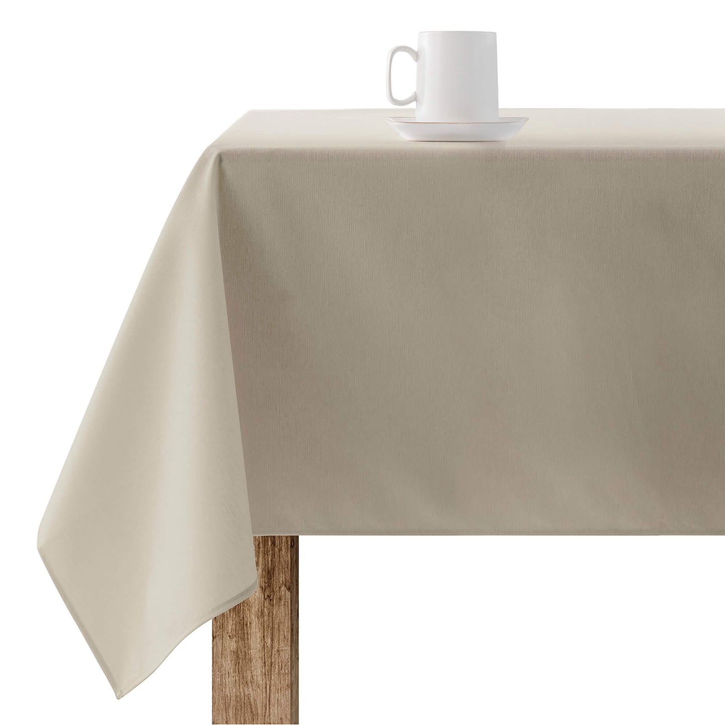 Mantel resinado antimanchas Liso Lino 101 0