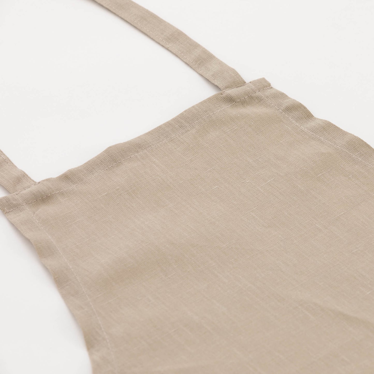 Delantal sin bolsillo 100% Lino Taupe - 110x69 cm 3