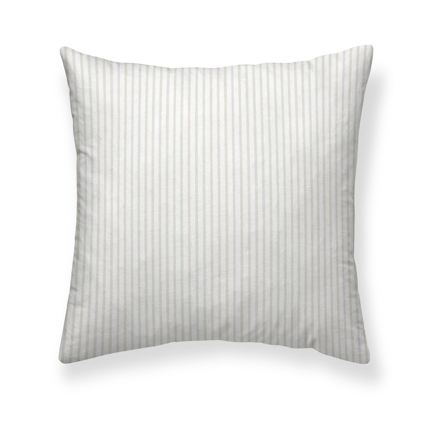 Funda de almohada 100% algodón Beige Rayas