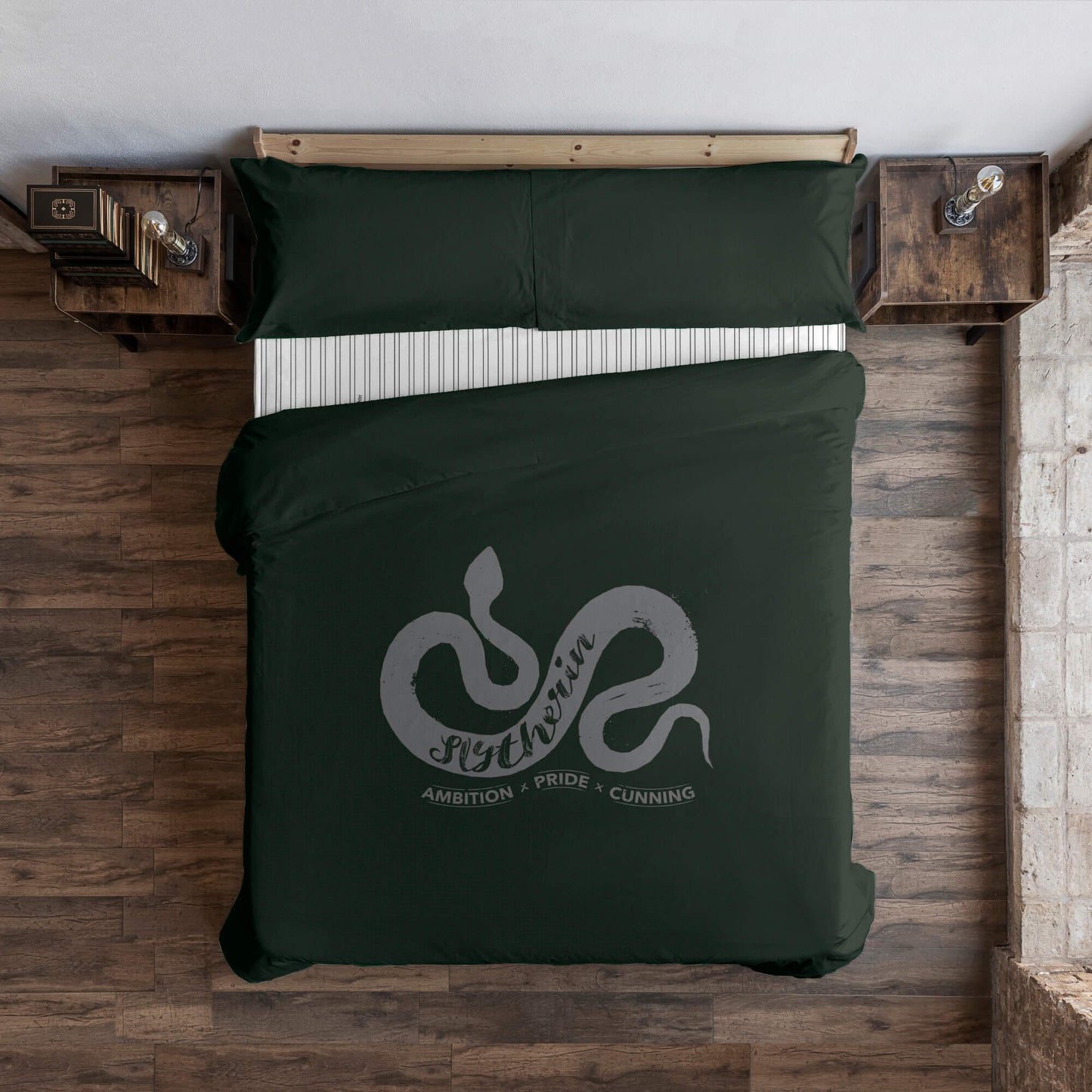 Funda nórdica con botones 100% algodón Slytherin Values