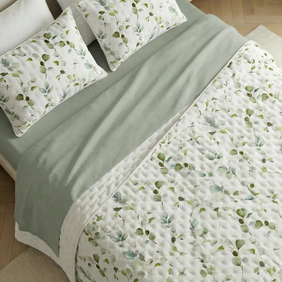 Colcha boutí estampada 0120-362 tacto suave
