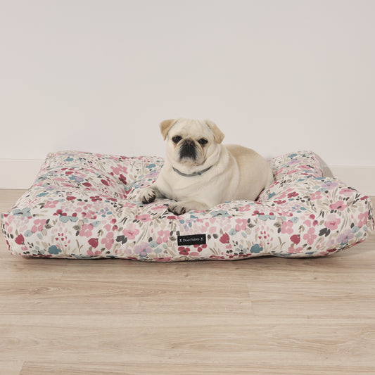 Thick Quilted 100% Cotton Stain Resistant Pet Bed for Dogs and Cats 0120-52