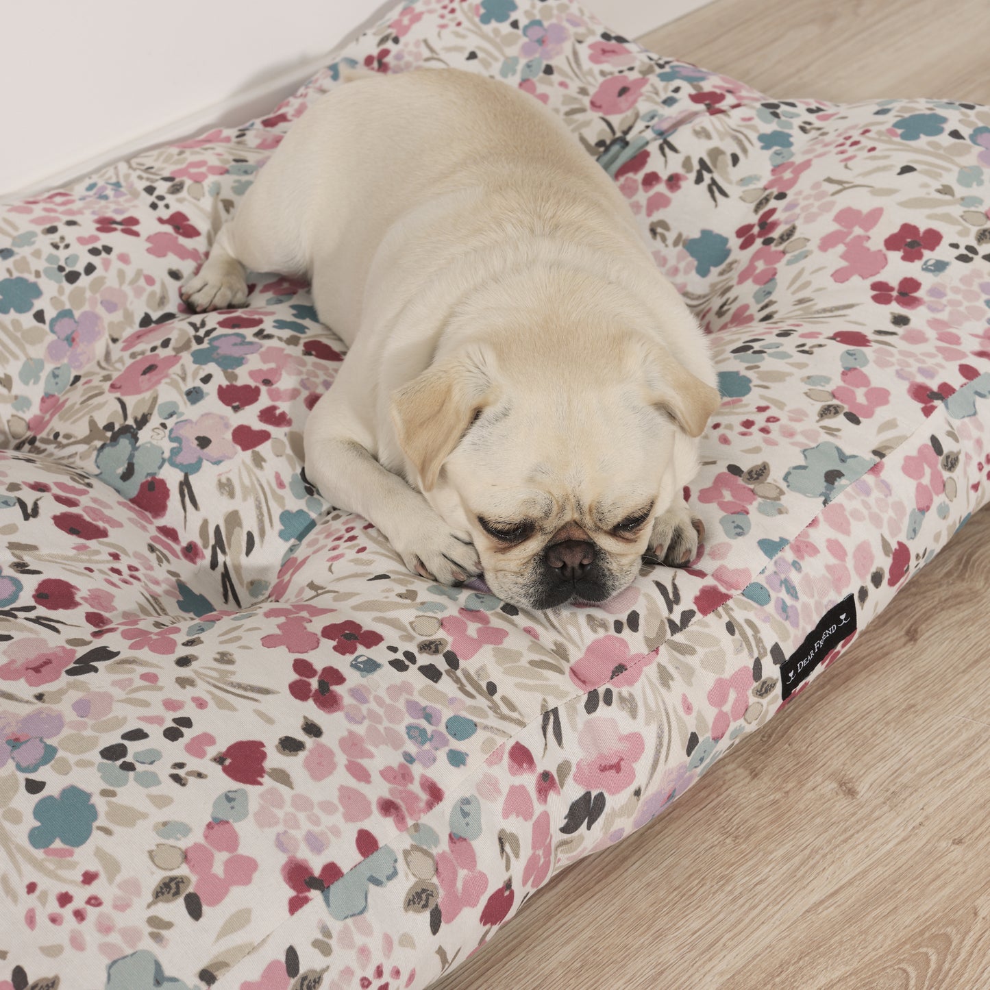 Thick Quilted 100% Cotton Stain Resistant Pet Bed for Dogs and Cats 0120-52