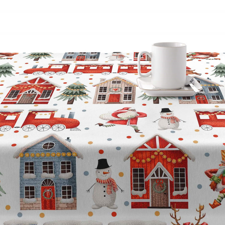 Merry Christmas 66 stain-resistant tablecloth