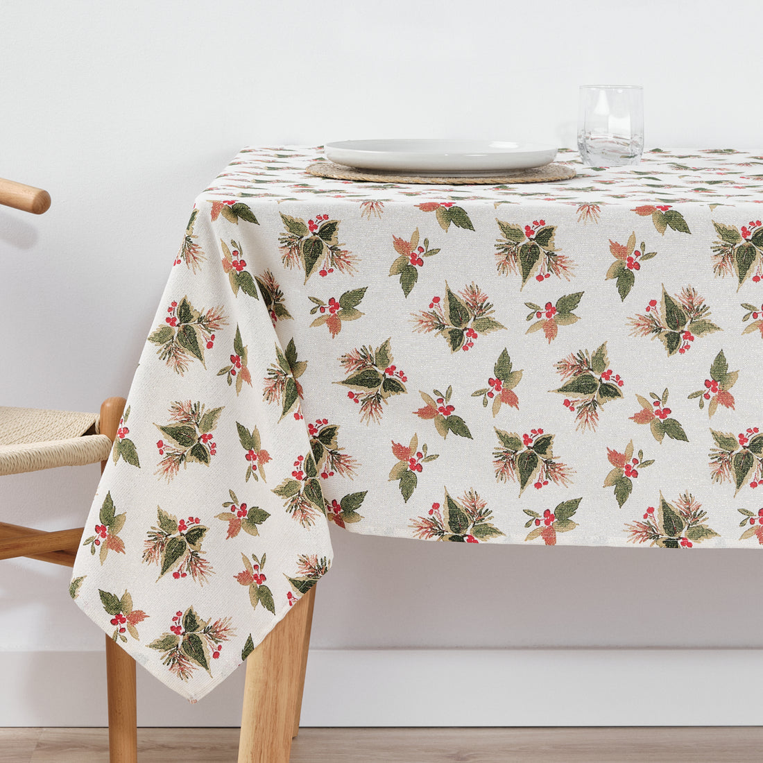 Mantel impermeable antimanchas algodón-lurex Nativitatis 2 Oro