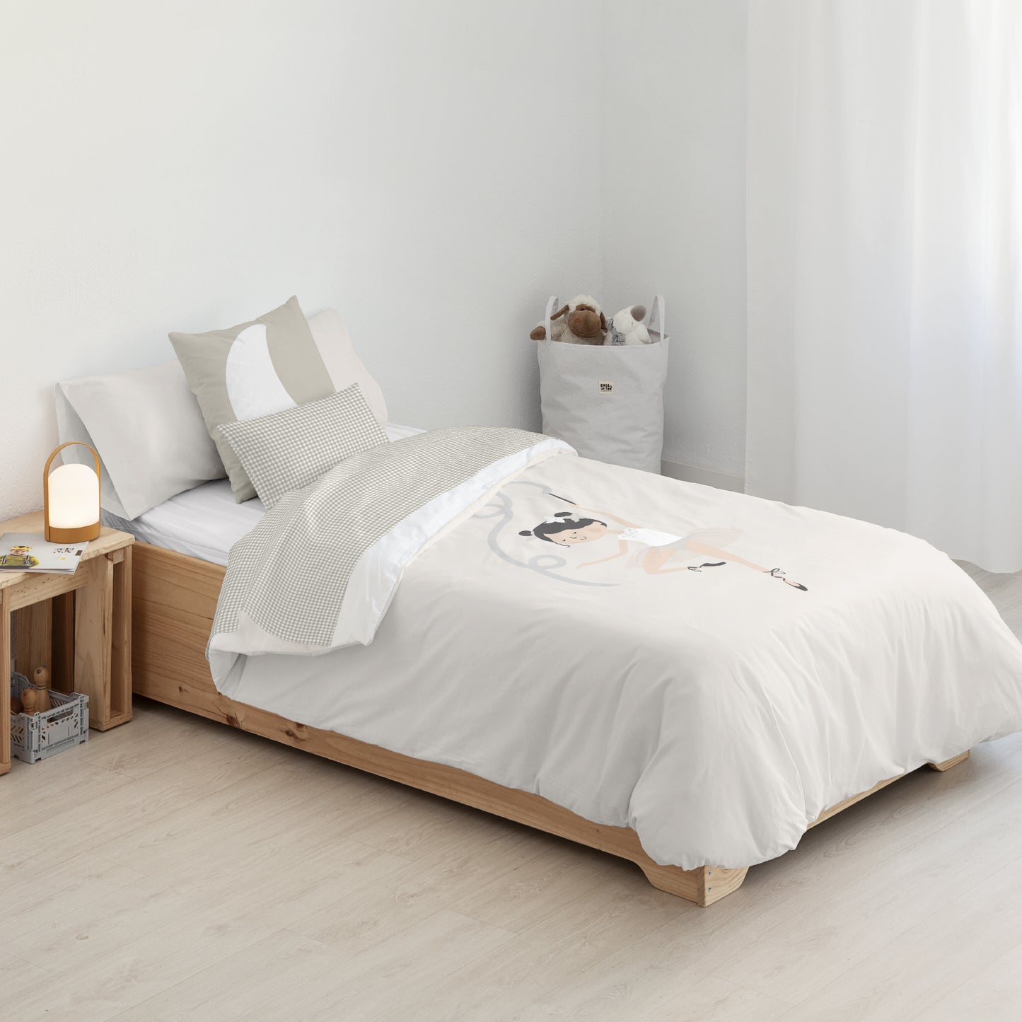 Housse de couette 100% coton Chay Beige