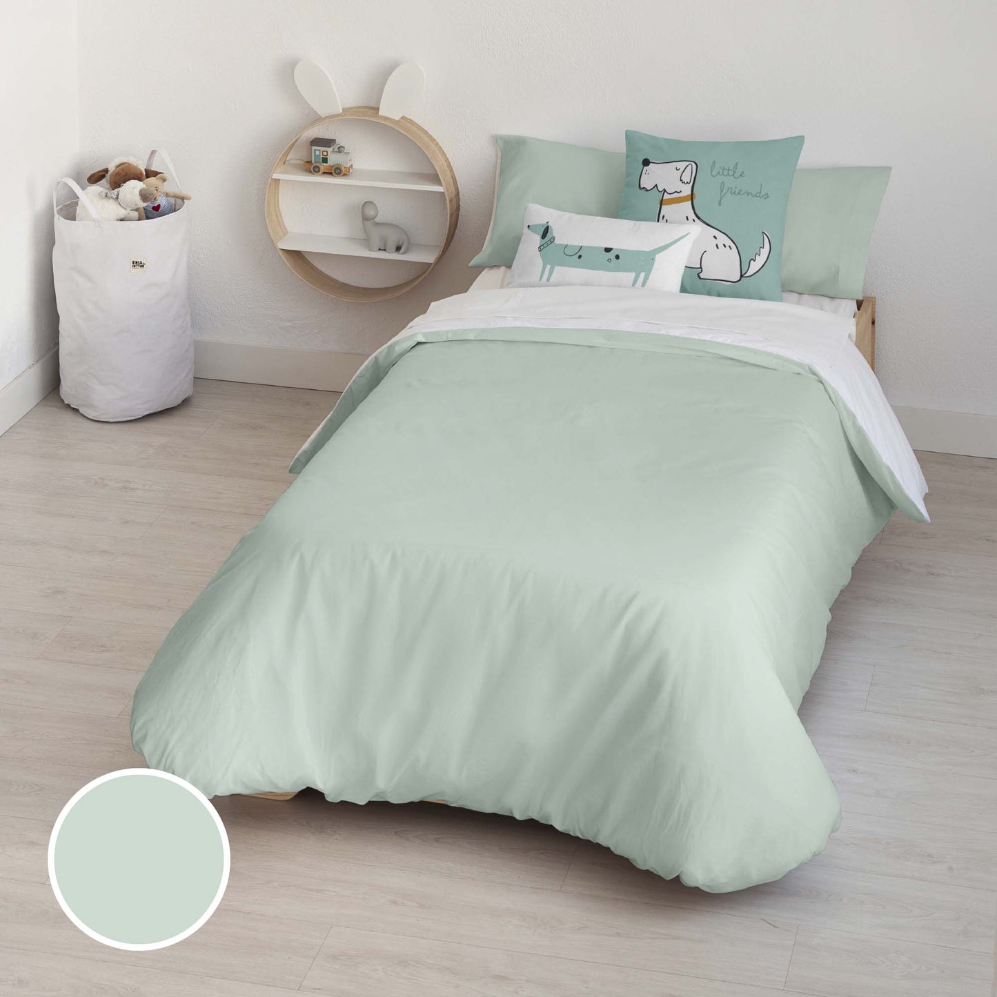 Kanu Mint 100% cotton duvet cover