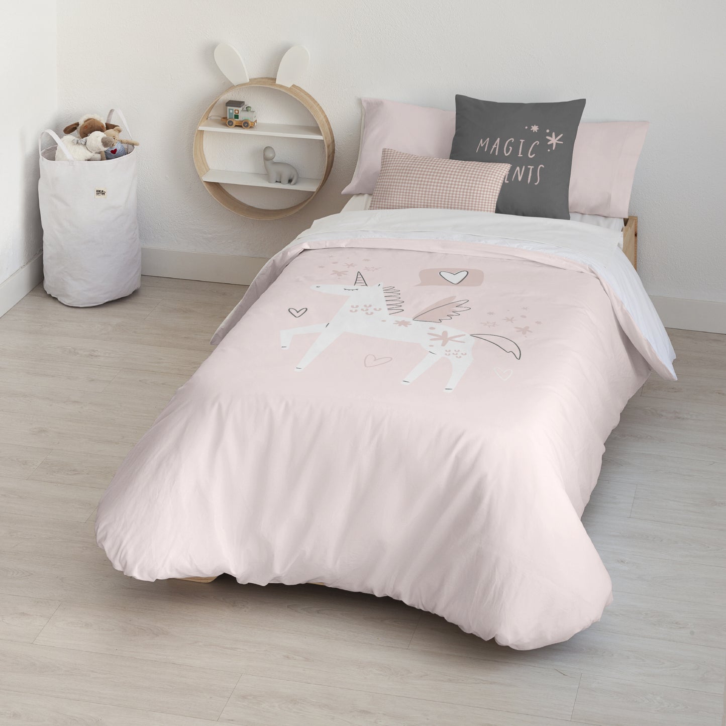 100% cotton duvet cover Yannick Pink