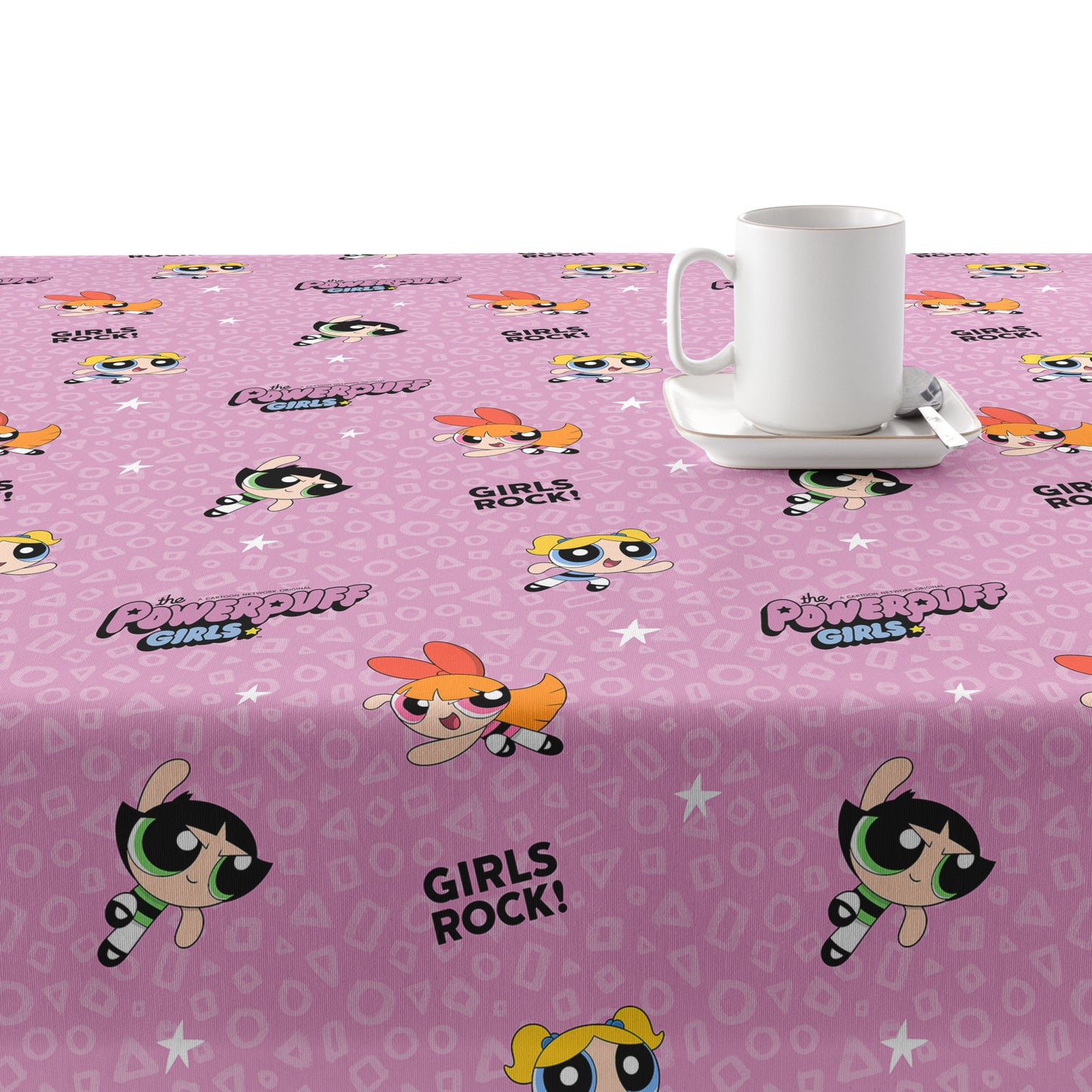 Powerpuff 5 stain-resistant tablecloth