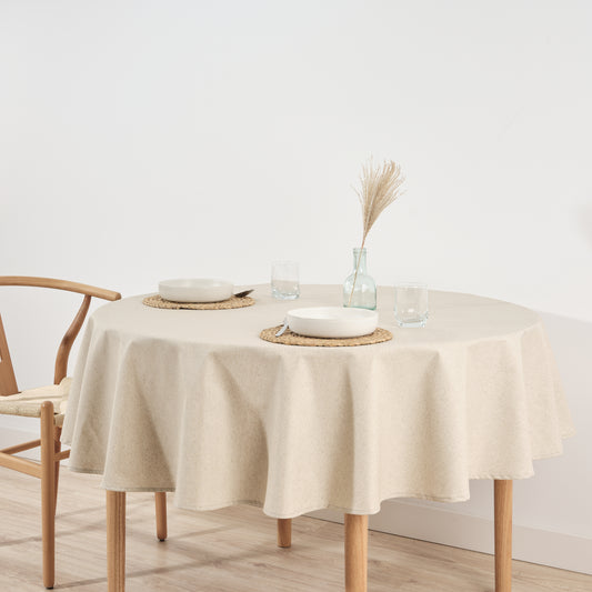 Levante 101 stain-resistant round tablecloth