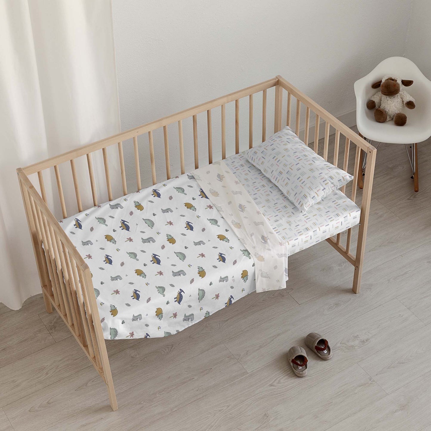 Ensemble de draps pour lit de bébé Huali Small 100 % coton