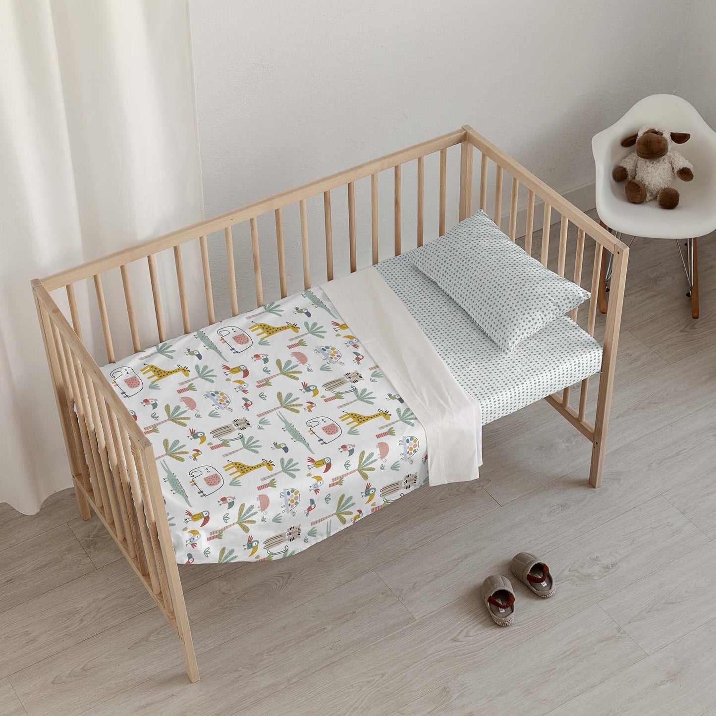 Ensemble de draps pour lit de bébé Jeddah Small 100 % coton