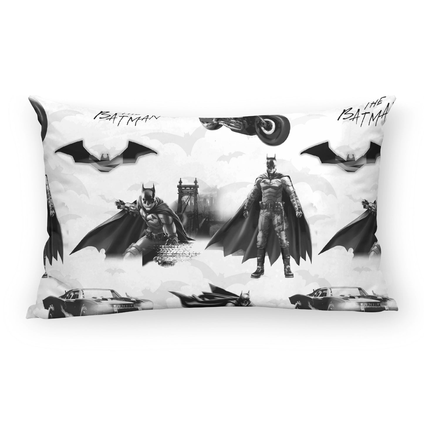 Housse de coussin 100% Coton 30x50 cm Batmovil C