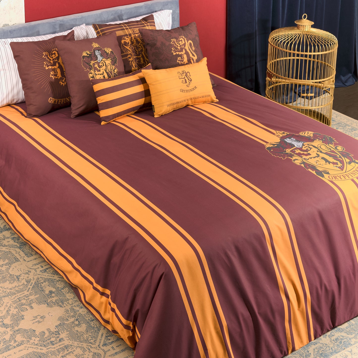 Duvet cover 100% cotton Gryffindor Stripes