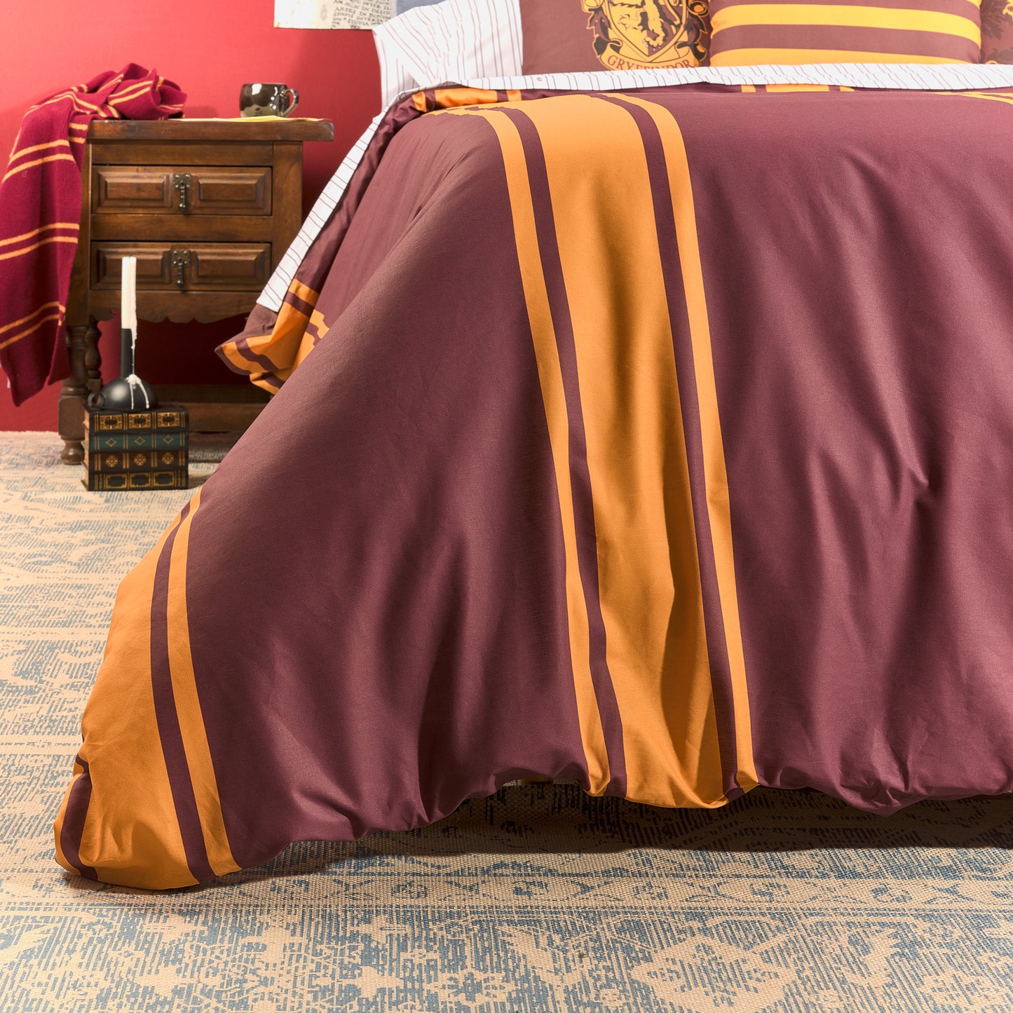 Duvet cover 100% cotton Gryffindor Stripes