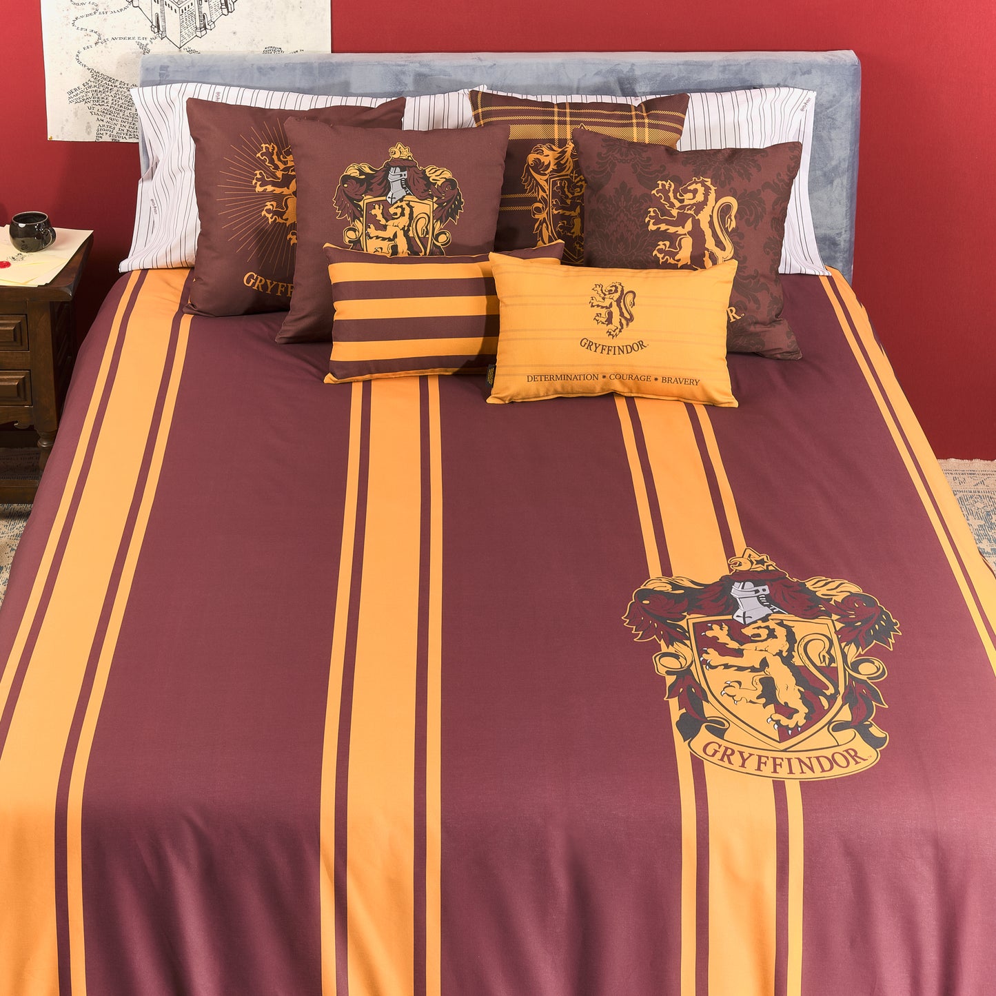 Duvet cover 100% cotton Gryffindor Stripes