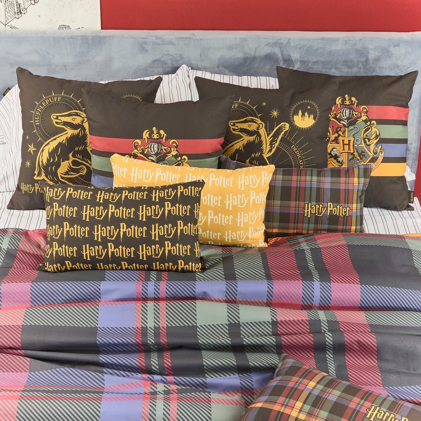 Duvet cover 100% cotton Hogwarts Colors Picture