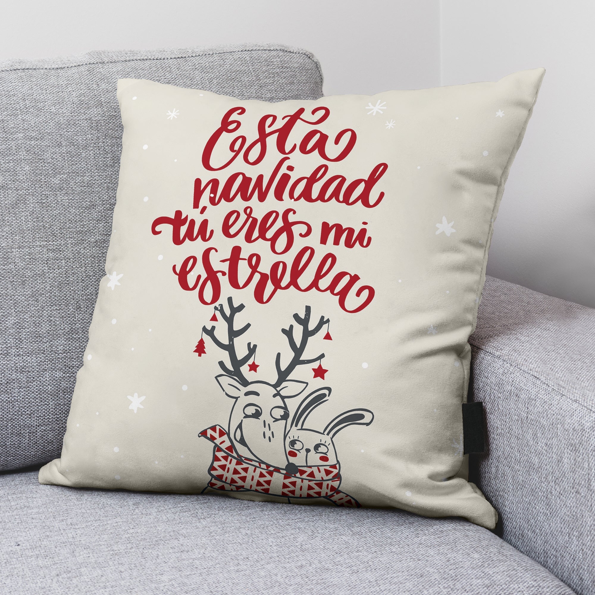 Housse de coussin 100% coton Laponia 33 50x50 cm