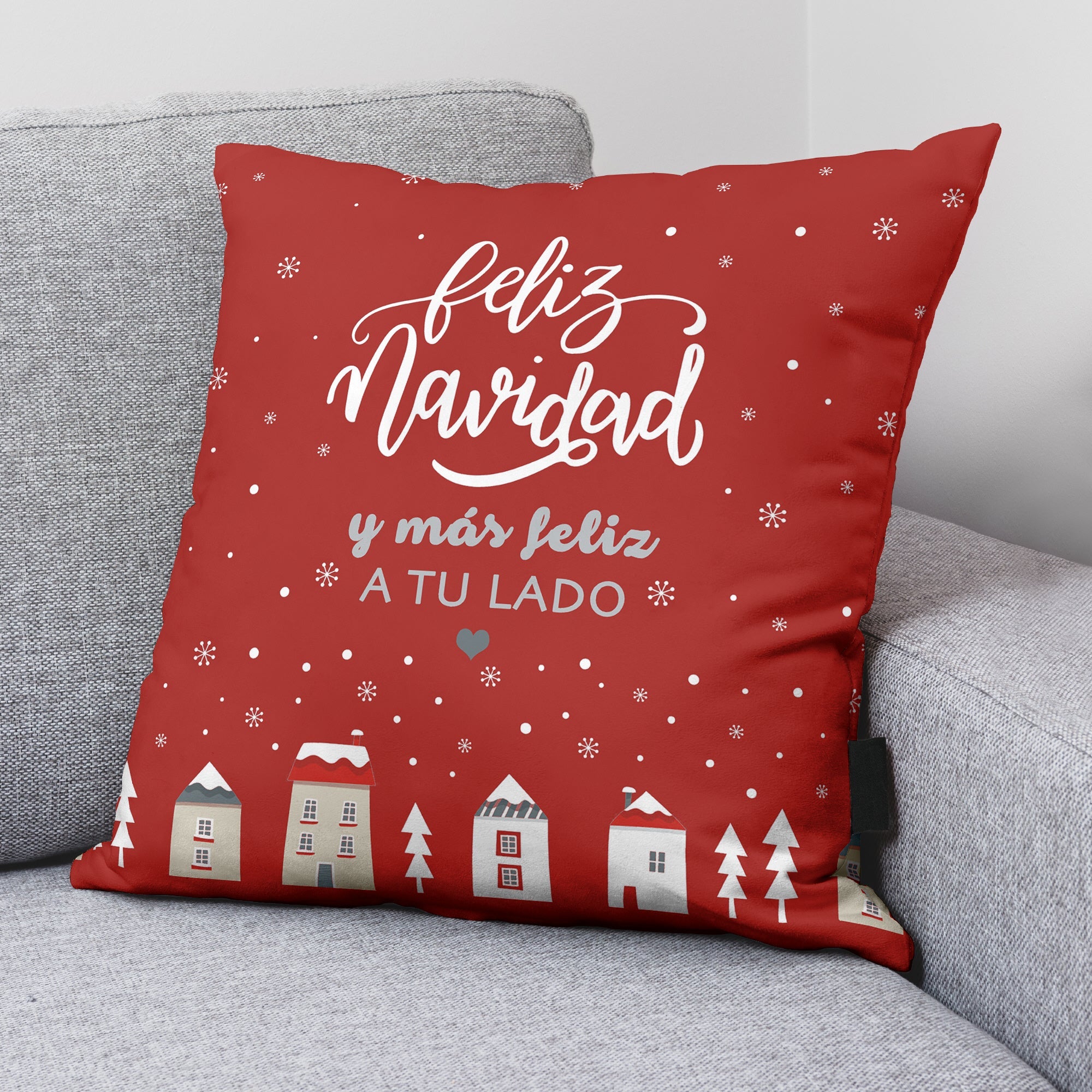 Housse de coussin Laponie 100% coton 35 50x50 cm