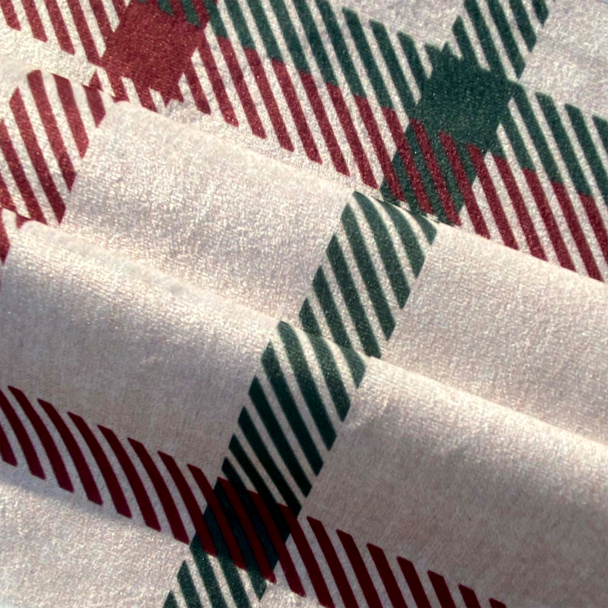 Funda de cojín terciopelo Cuadros Navidad 50x50 cm