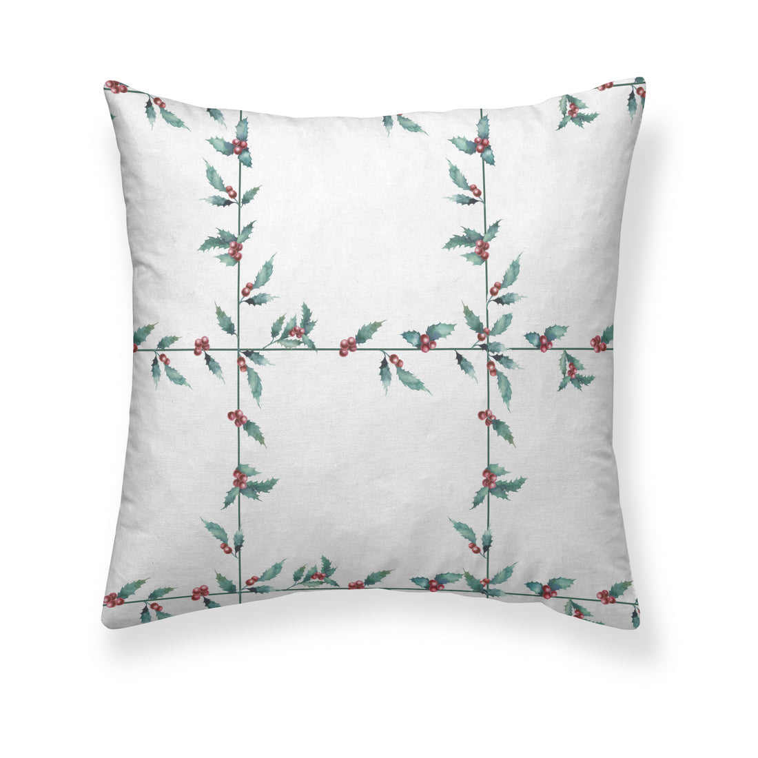 Funda de cojín terciopelo White Christmas 1 50x50 cm