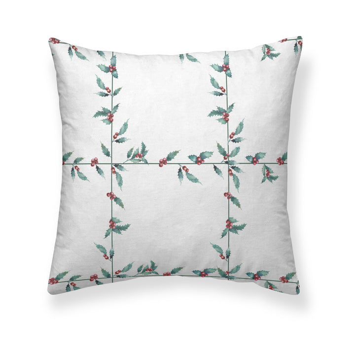 Housse de coussin velours Noël blanc 1 50x50 cm