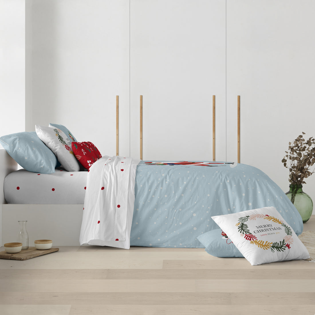 Duvet cover with clicks 100% cotton Laponia 48