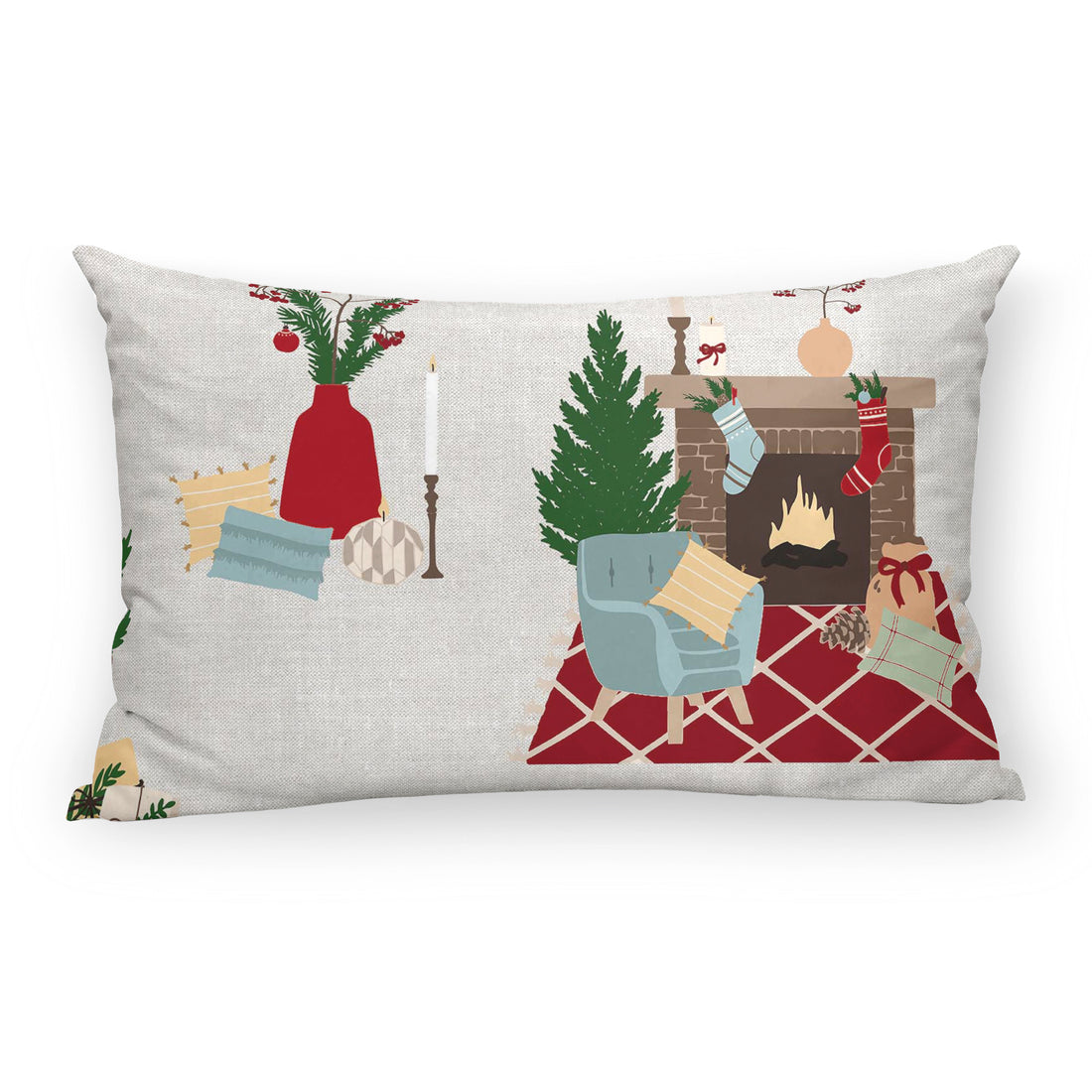 Housse de coussin 100% coton Laponia 7 30x50 cm
