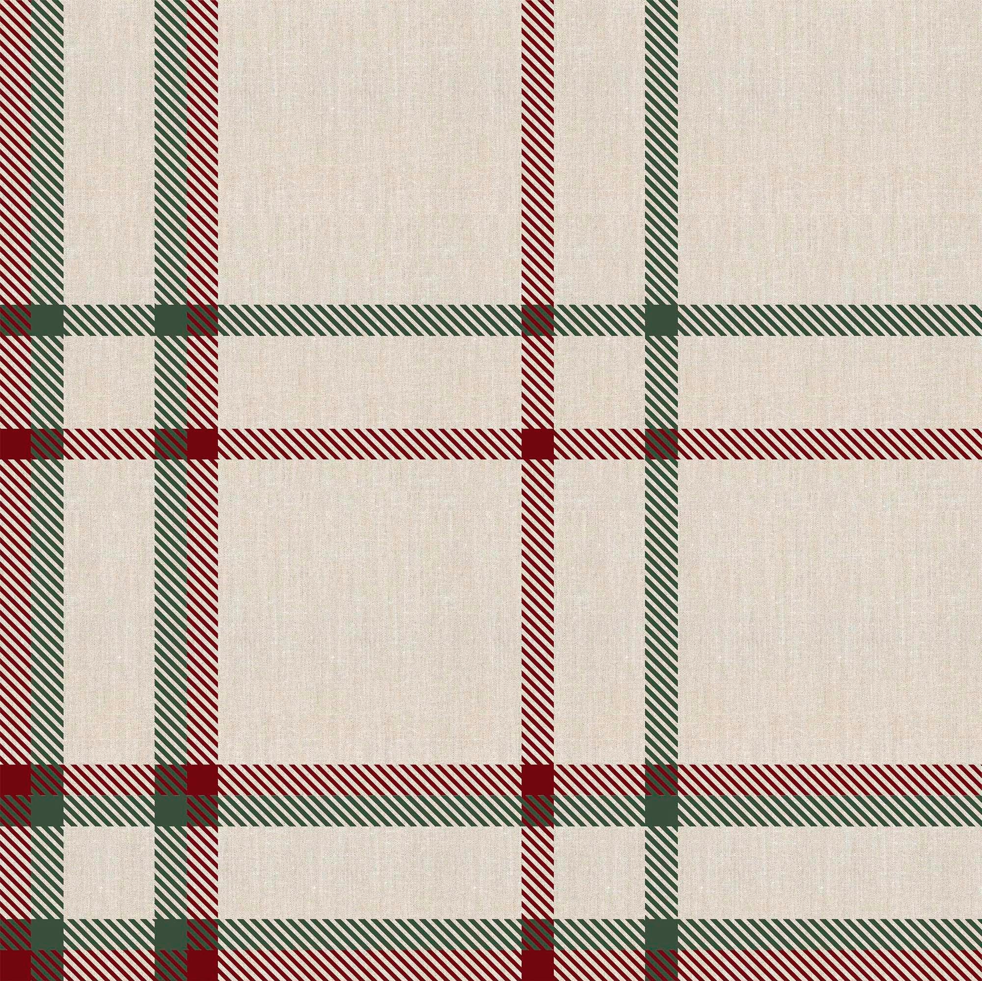 Cushion cover 100% cotton Christmas squares 30x50 cm