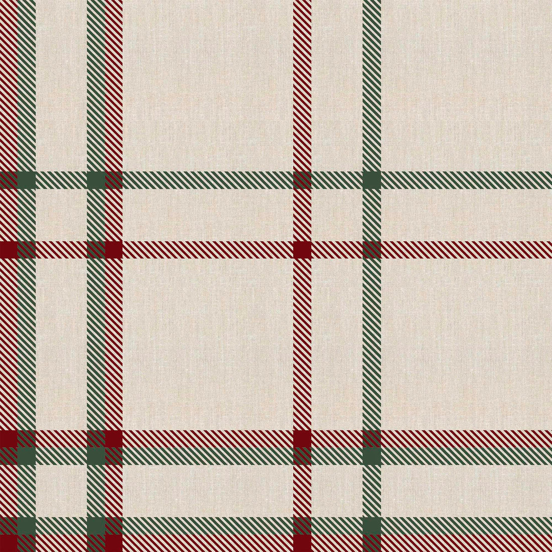 Cushion cover 100% cotton Christmas squares 30x50 cm