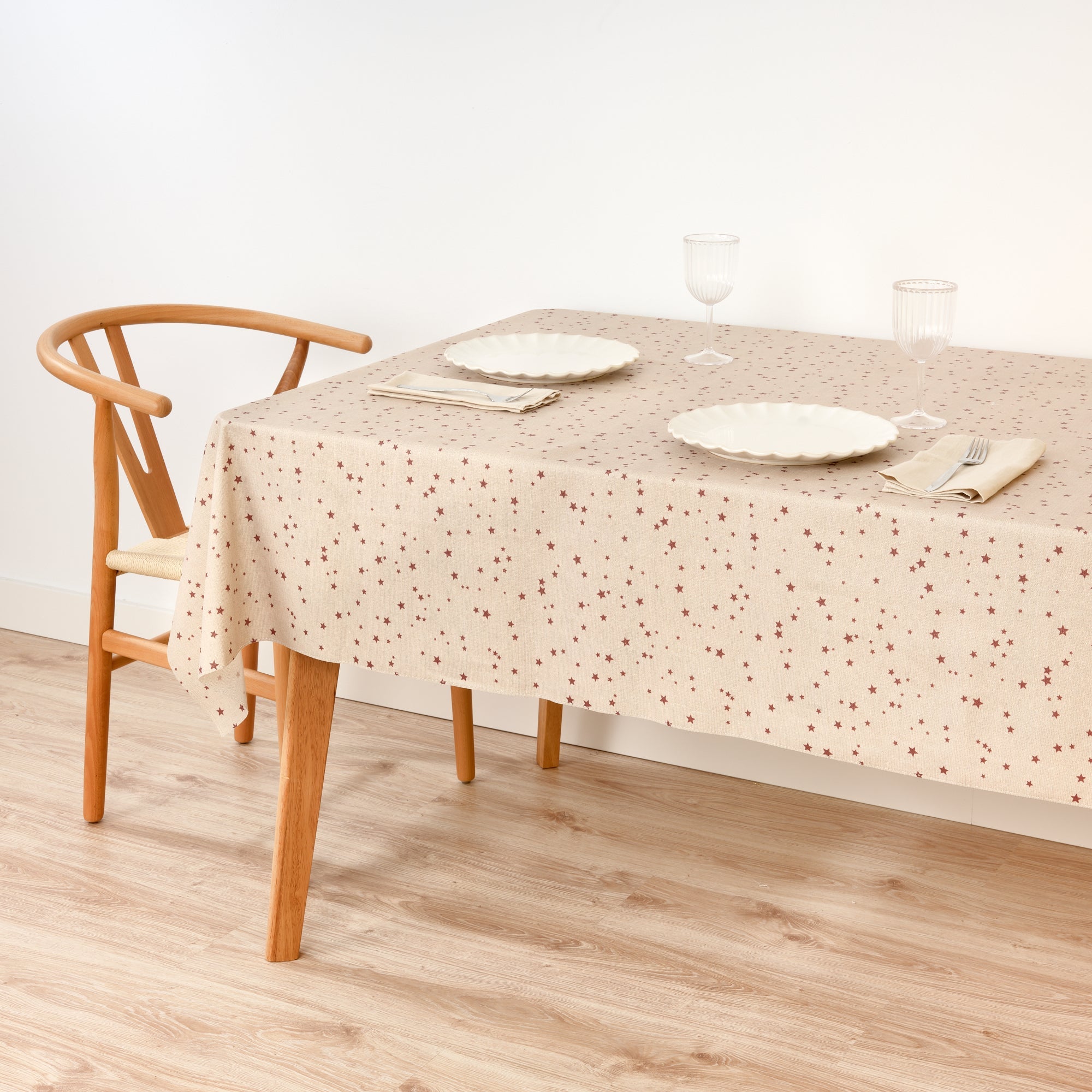 Mantel tacto tela jacquard Merry Christmas 23 Lurex