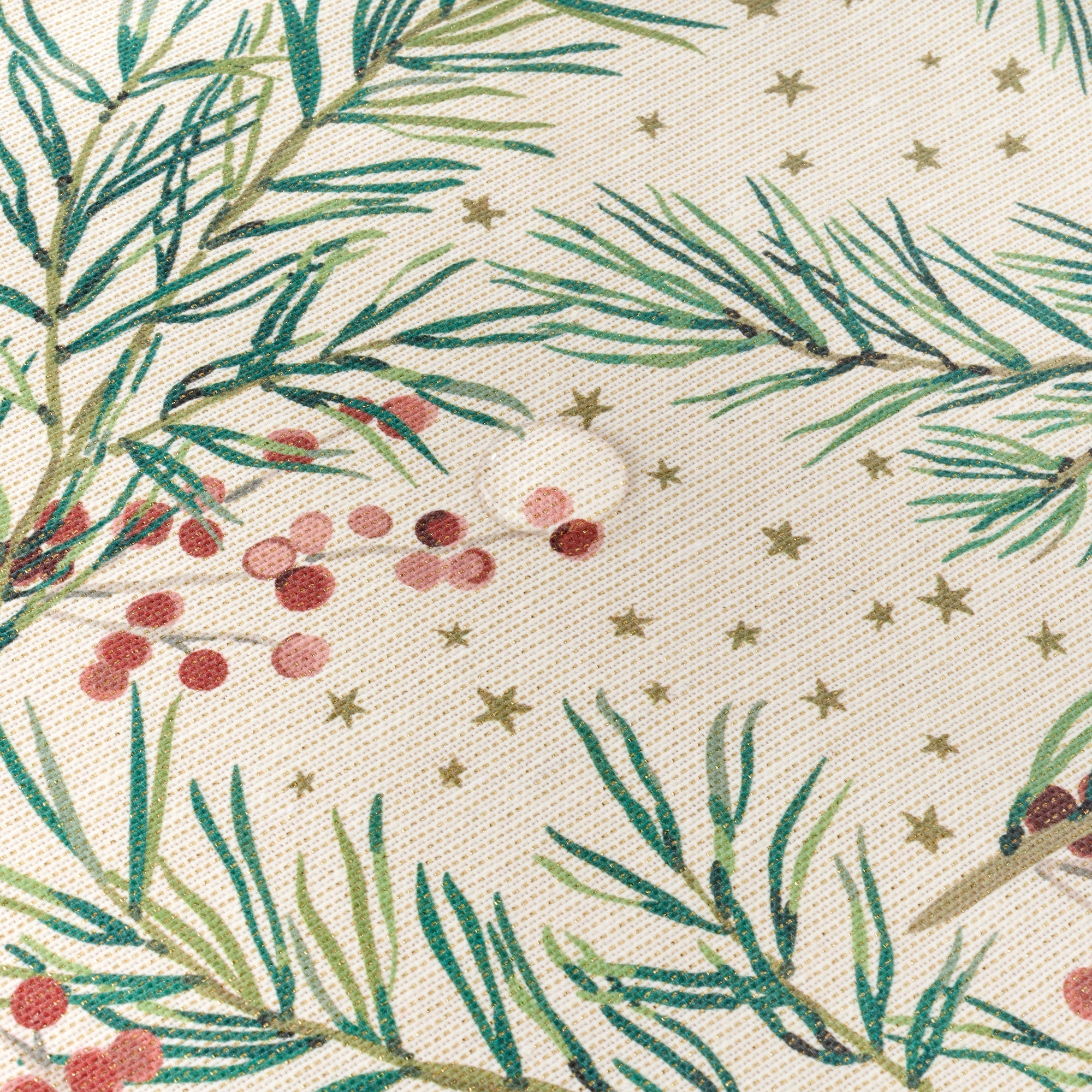 Mantel tacto tela jacquard Merry Christmas 30 Lurex