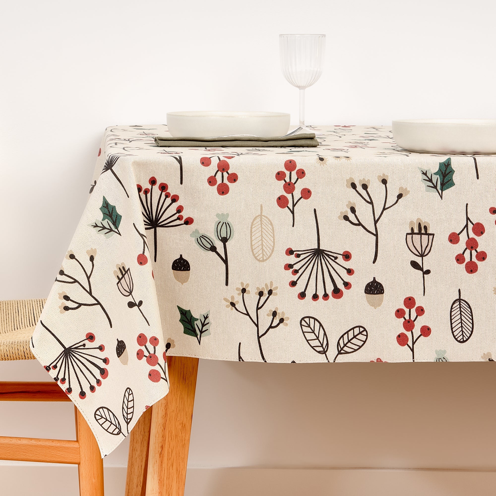 Nappe Joyeux Noël 44 Lurex