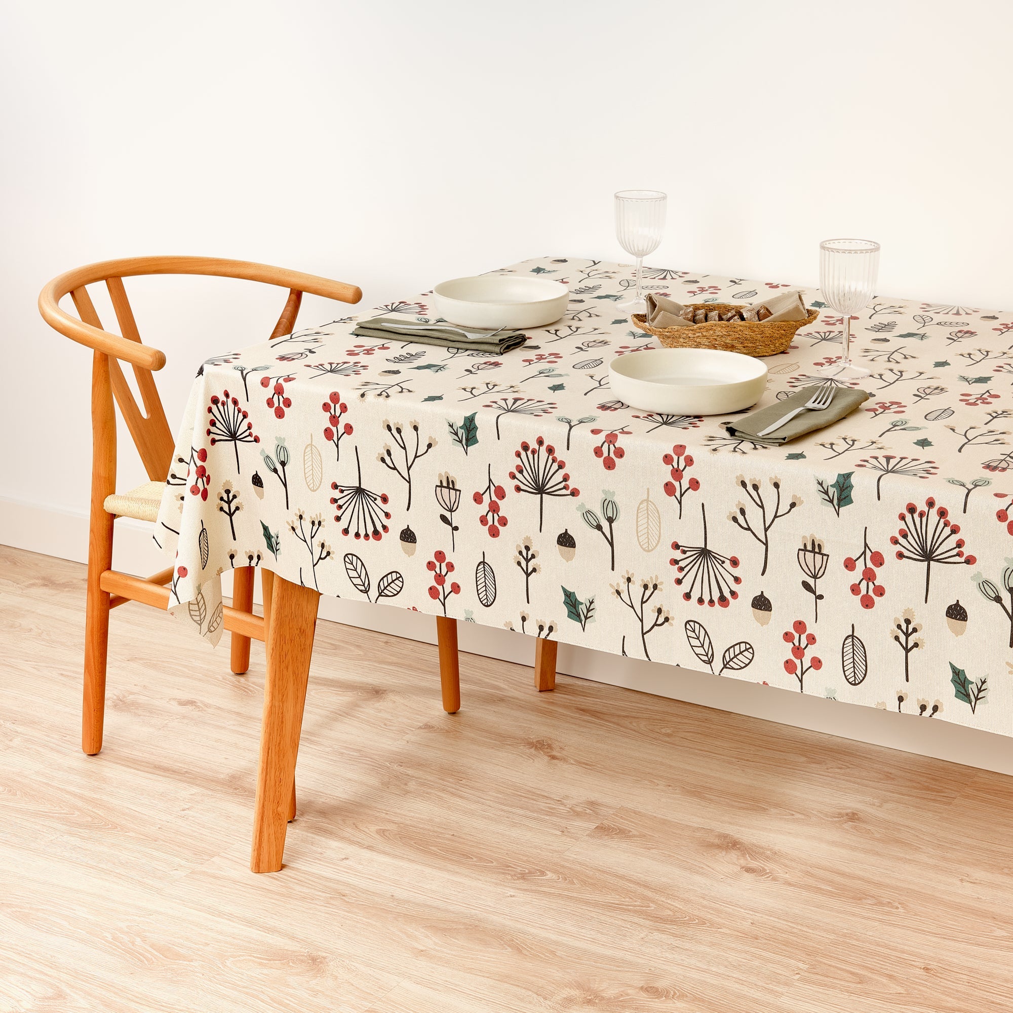 Nappe Joyeux Noël 44 Lurex
