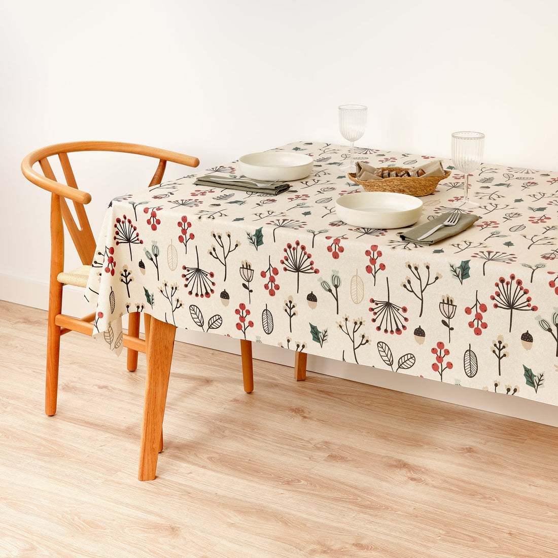 Nappe Joyeux Noël 44 Lurex