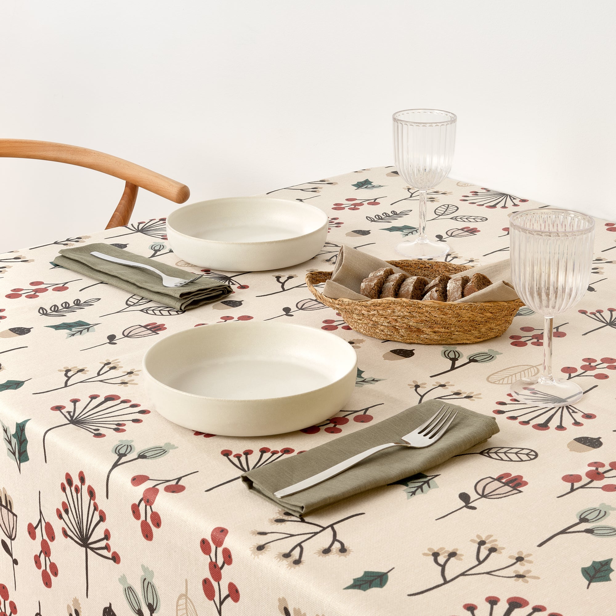Nappe Joyeux Noël 44 Lurex