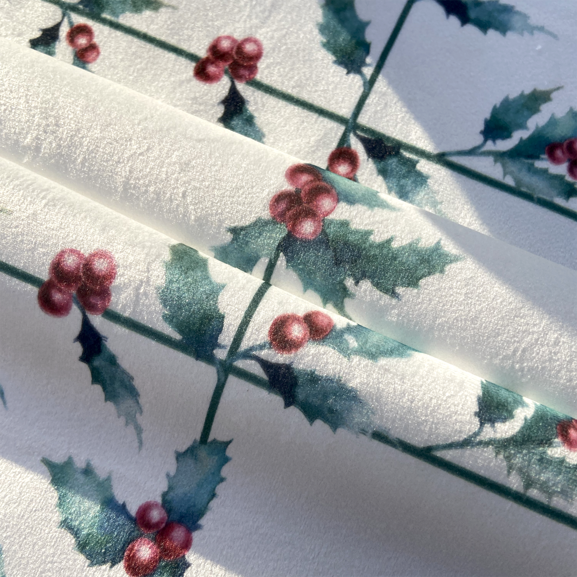 Housse de couette à clics réversibles Velours Blanc Noël 1