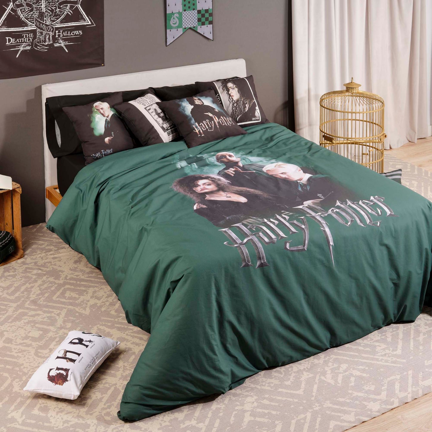 Housse de couette Mangemorts en microsatin Harry Potter