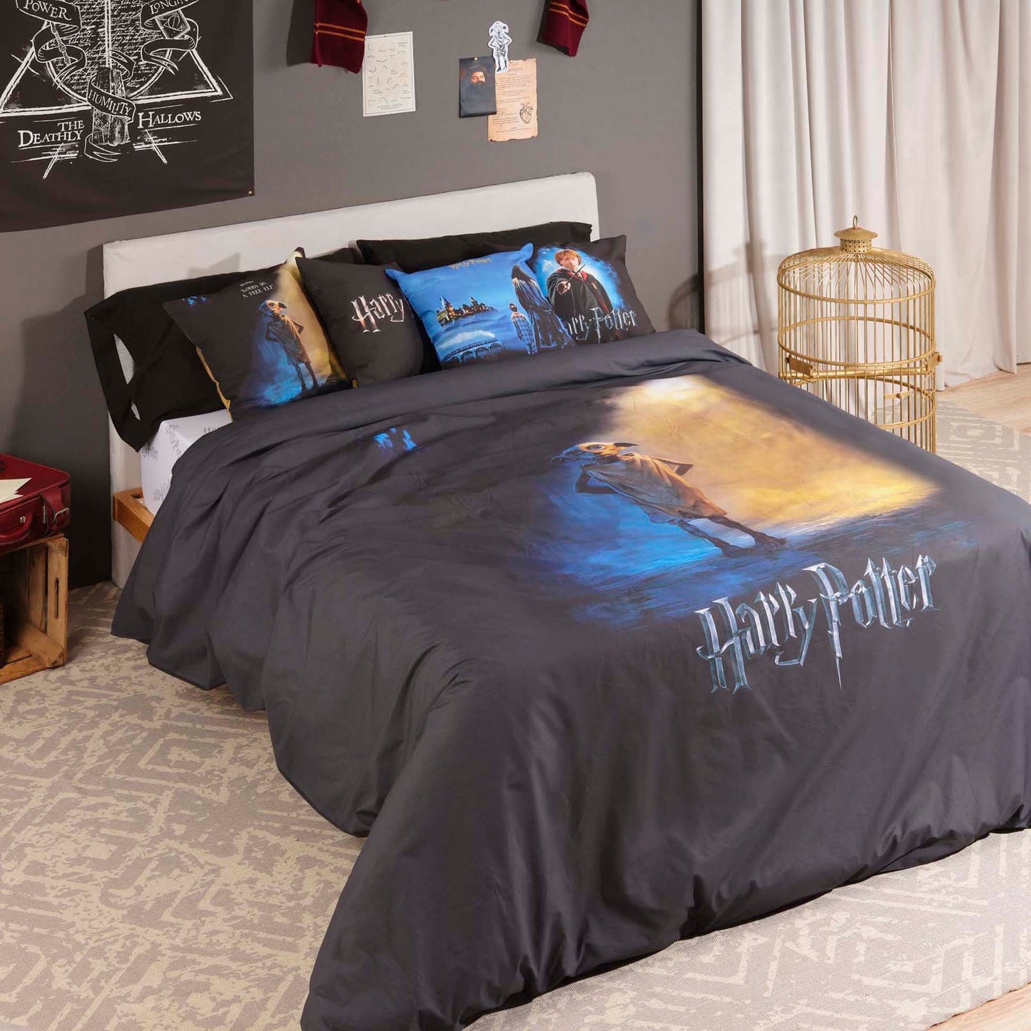 Housse de couette Dobby en microsatin Harry Potter