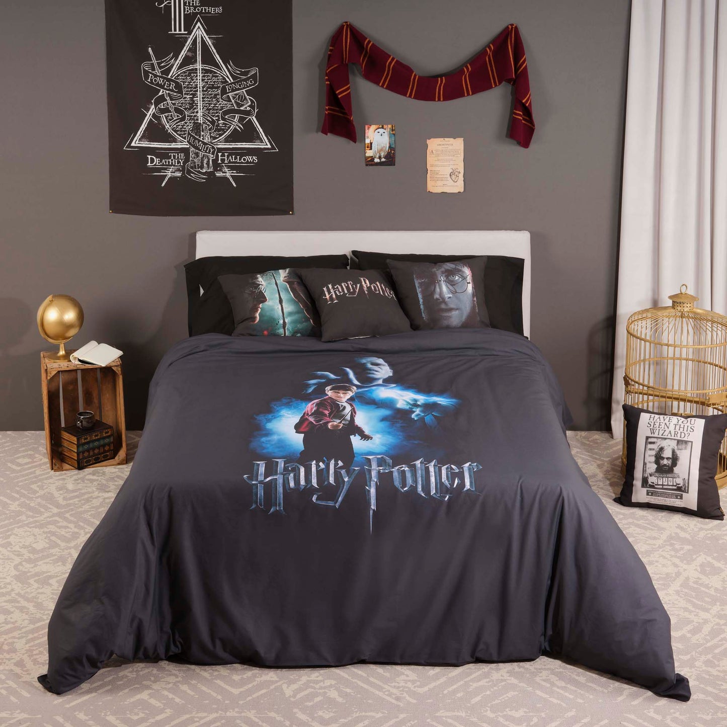 Housse de couette en microsatin Harry Potter VS Voldemort