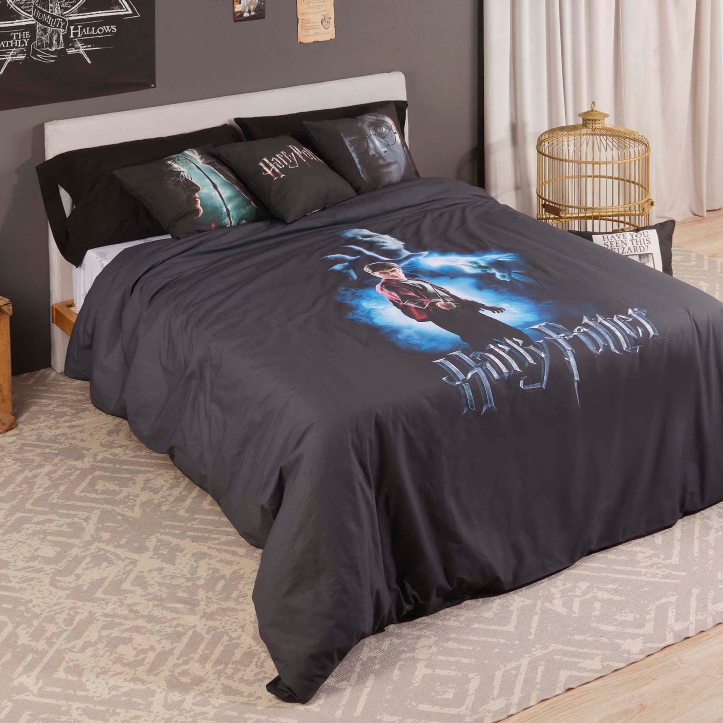 Housse de couette en microsatin Harry Potter VS Voldemort