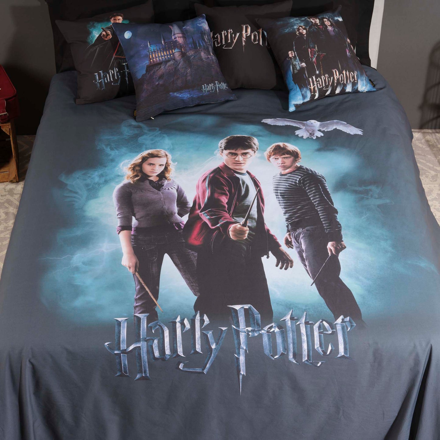 Housse de couette Lumos en microsatin Harry Potter